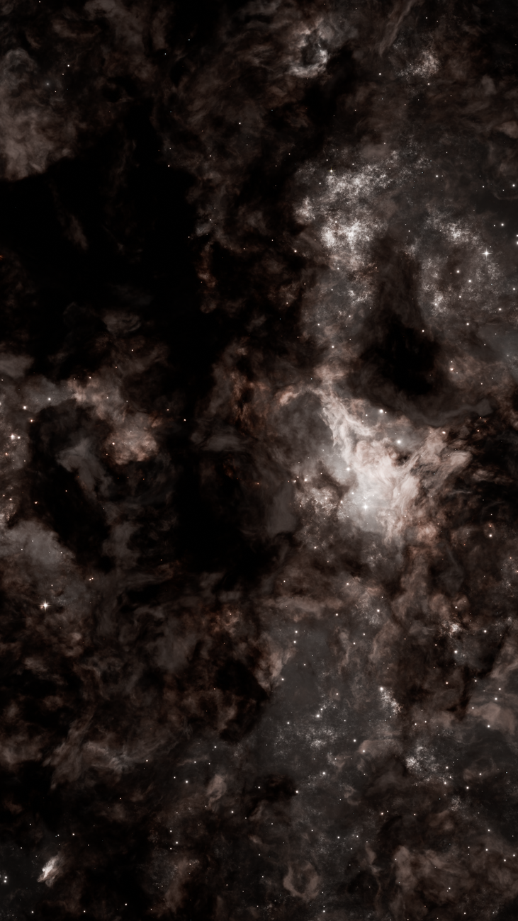 dark sky with galaxies